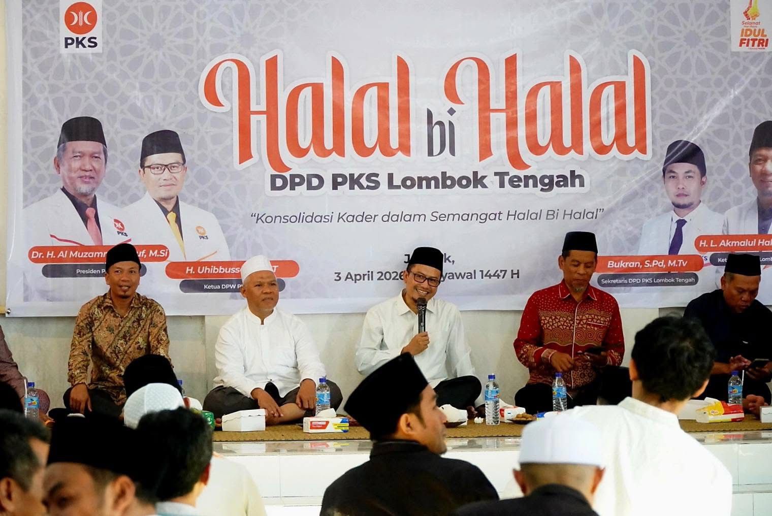Pimpinan PKS NTB Hadiri Halalbihalal di Lombok Tengah